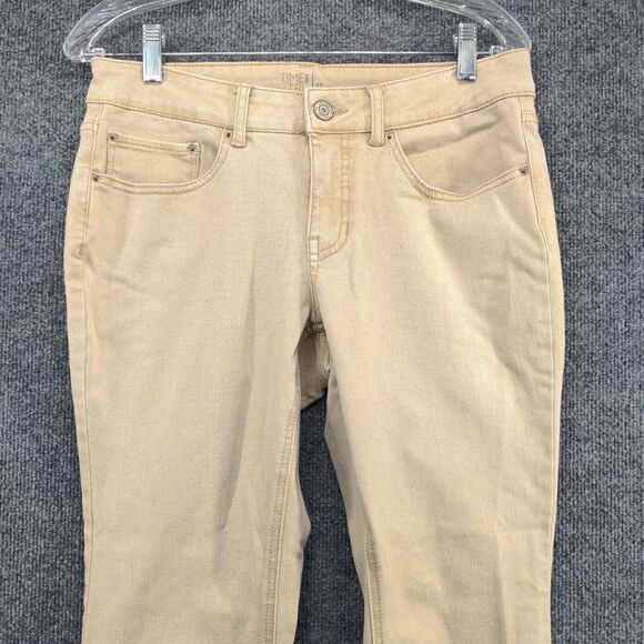 Time And Tru Women's Bootcut Leg Jeans Tan Brownstone 12 Petite 5-Pocket - Picture 3 of 10